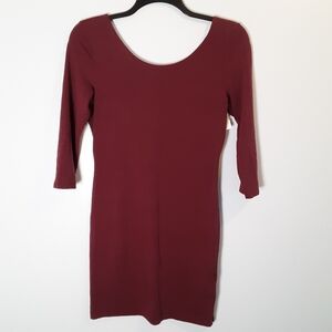 Divided by H&M Short Bodycon Dress, Burgundy, EUC, Women's M